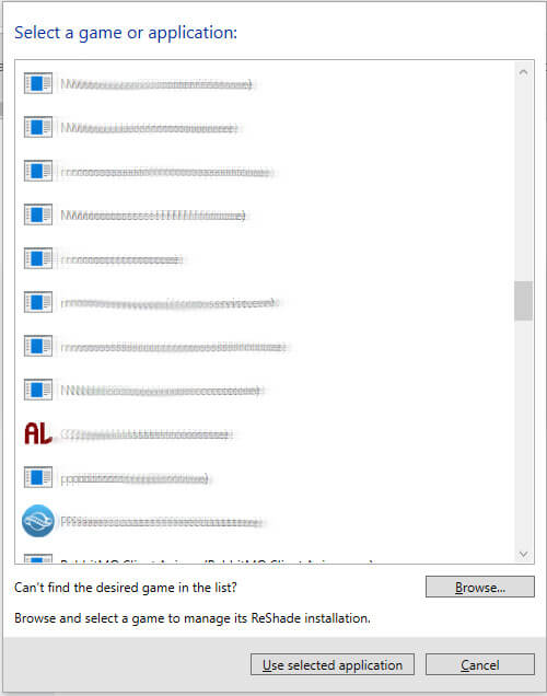 ReShade installer - options